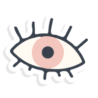 amavi-dg sticker eye pastel ojos Sticker
