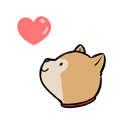 Dog Love Sticker by Ai and Aiko