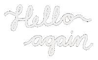 Hello Again Text Sticker