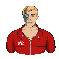 Silence Cyborg Sticker by Spectral Ai