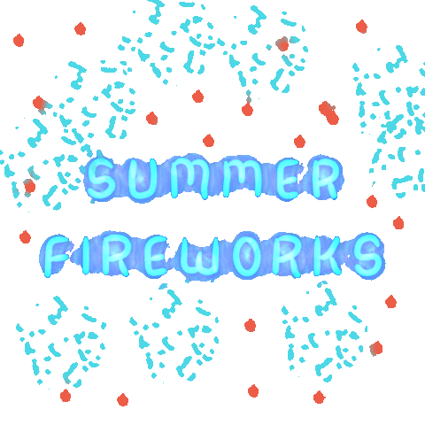 Summer Fireworks Sticker