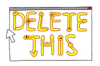 boggs delete GIF by BuzzFeed Animation