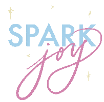 onceoverlightly joy spark tidy declutter Sticker