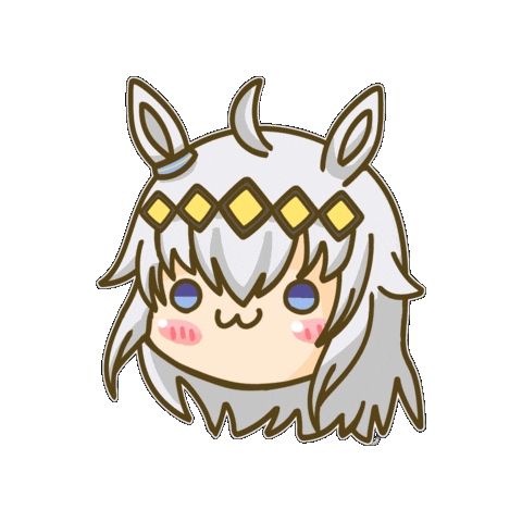 Pretty Derby Horse Sticker by Fluffy the Thunder God 雷神阿毛