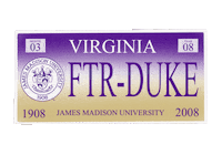 Travel Car Sticker by James Madison University