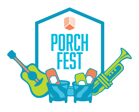 jacksabby giphyupload porchfest jacks abby porch fest Sticker