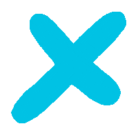 X Cross Sticker by Rockadove