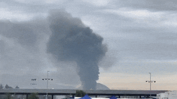 Large Fire Breaks Out at Santiago Plastics Factory