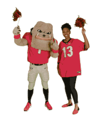 Georgia Bulldogs Cheer Sticker by University of Georgia