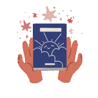 BoD_BooksonDemand book hands books reading Sticker