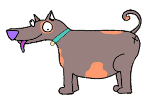 confused dog Sticker by Megan