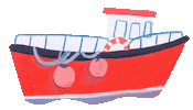 Illustration Beach Sticker by Louise Gouet
