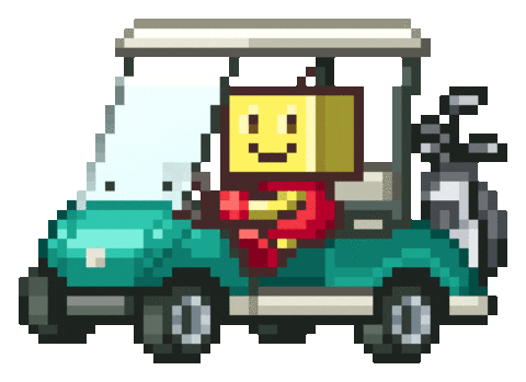 Golf 8Bit Sticker