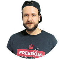 Freedom Wow Sticker by liveupclub