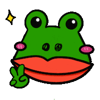Frog Crocodile Sticker
