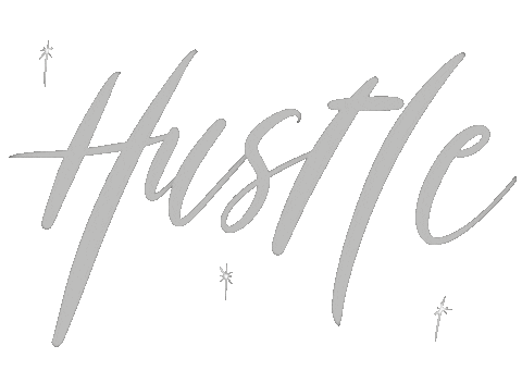 Hustle Work Hard Sticker by Crafted By Day