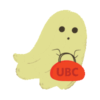 youbc halloween ghost spooky university Sticker
