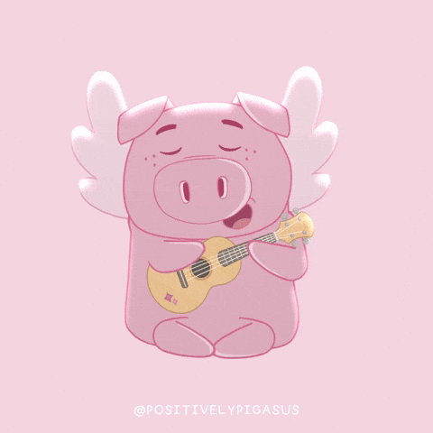 PositivelyPigasus giphyupload music pig instrument GIF