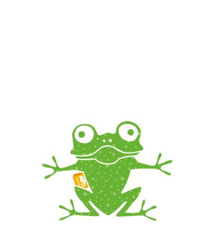 Minstingen giphyupload animal jump frog Sticker
