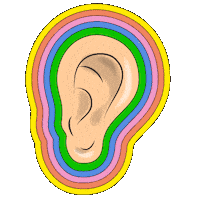 Face Ear Sticker by Nicole Ginelli