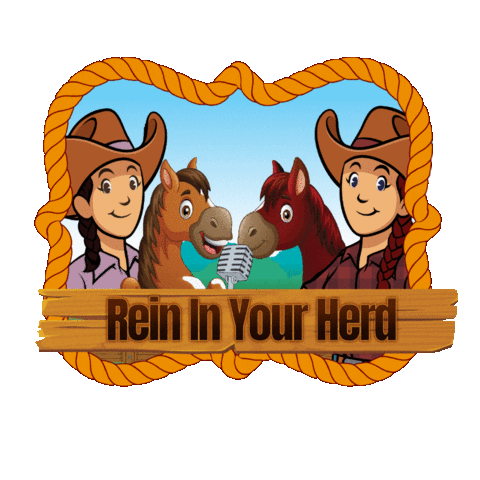 makeitrein podcast equestrian equine rein Sticker