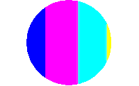 glitch circle of death STICKER