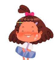 Lootfify happy dance girl toddler Sticker