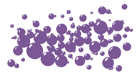 Bubbles Gradient Sticker by Classysoda