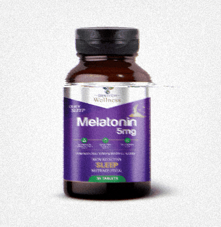 Gentechwellness giphygifmaker melatonin nutrition supplement sleep tablet GIF