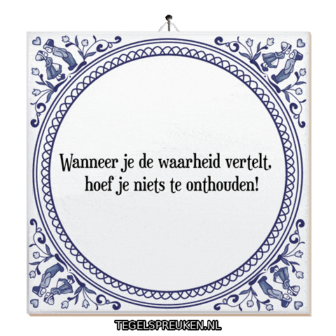 Humor Reflectie Sticker by Tegelspreuken.nl