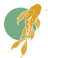 AJOtaller ramen arquitectura koi pez Sticker