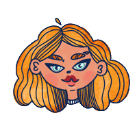 Girl Ginger Sticker