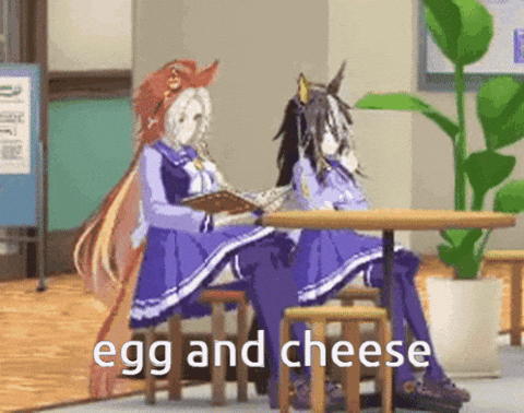 Egg And Cheese Horse GIF
