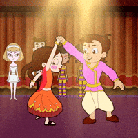 Navratri Garba GIF by Chhota Bheem