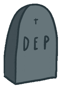 Muerte Descansa Sticker