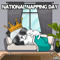 Tired Cat GIF by PandaPals