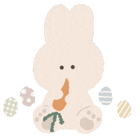 Easter Eggs Eating Sticker