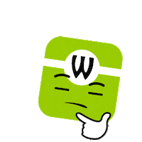 Thinking Think Sticker by Wakuliner