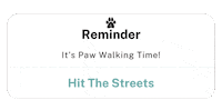 Reminder Dog Walking Sticker by Paws Of Kow