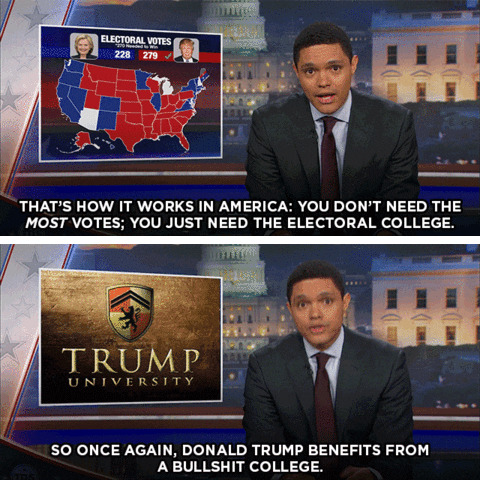 Electoral College GIF by The Daily Show with Trevor Noah