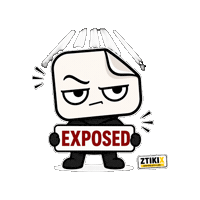 ztikix reaction caught revealed exposed Sticker