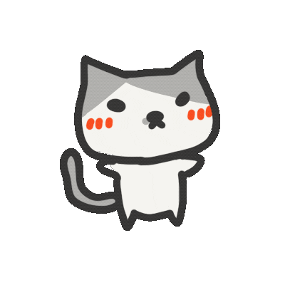 Cat Muscle Sticker by yomoyeah
