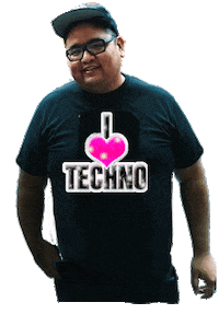 I Love Techno Nyc Sticker by MANGOTEETH