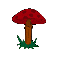 Mushroom Tripping Sticker