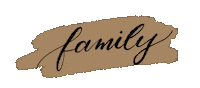Family Calligraphy Sticker