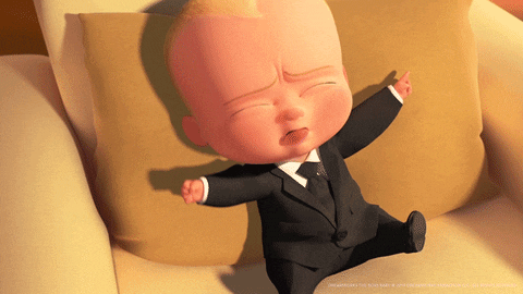 thebossbaby giphyupload drink hungry cry GIF