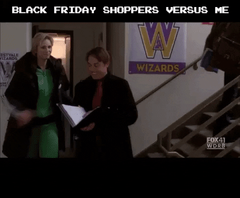 emmas180 giphygifmaker black friday retail sue sylvester GIF