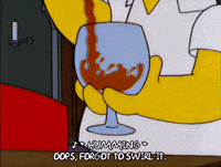 homer simpson wine GIF