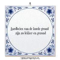 Fruit Genieten Sticker by Tegelspreuken.nl