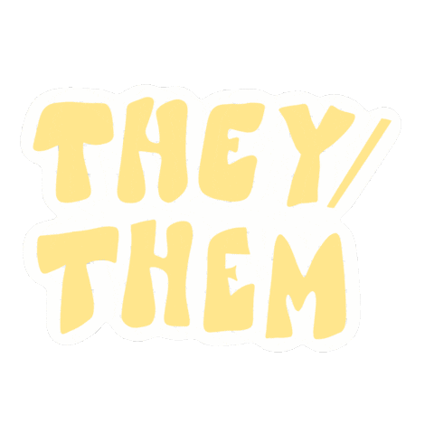 Non Binary Pronouns Sticker